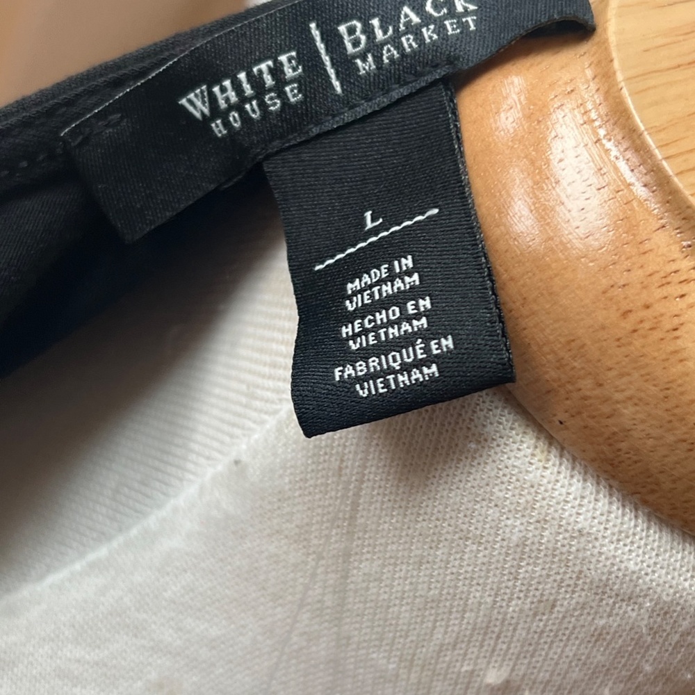 NWT White House Black Market Cowl Neck Dress Women's size L - Picture 7 of 8